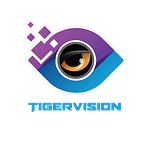 tigervision logo potrait black